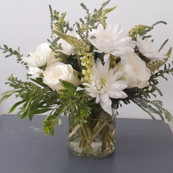 White Rosy in a Vase