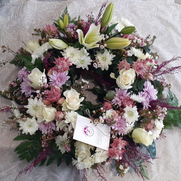 Pure Blossoms Wreath