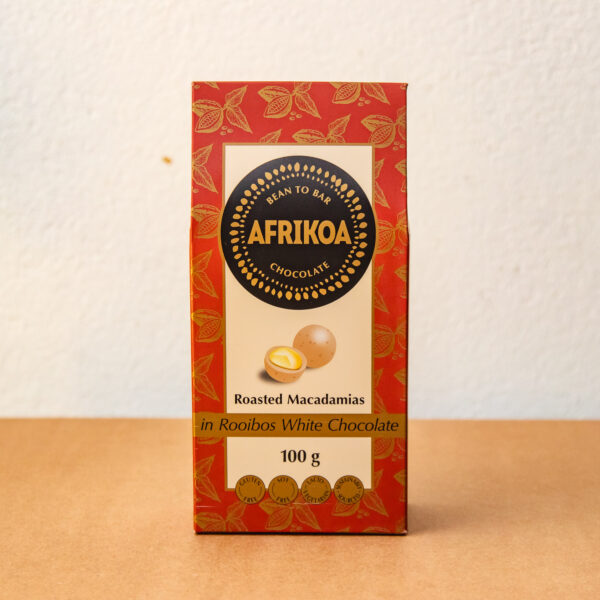 Chocolate Bar - Roasted Macadamia in Rooibos – 100g