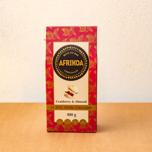 Chocolate Bar - Cranberry & Almond (100g)