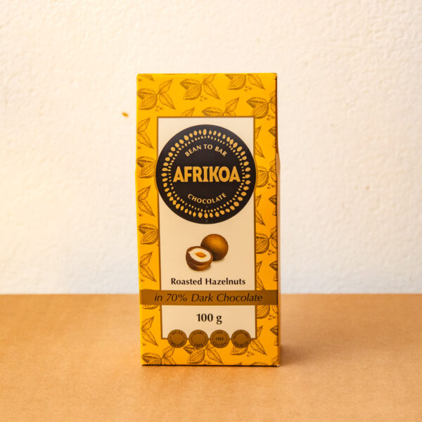 Chocolate Bar - Roasted Hazelnuts in 70% Dark Chocolate